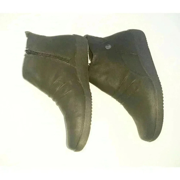 EARTH SPIRIT Women's Ankle Boot Black Faux Leather Size 8W - Picture 5 of 7